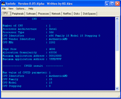 SysInfo v.0.05